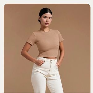 NWT Nuuds Women’s Baby Tee - Cinnamon